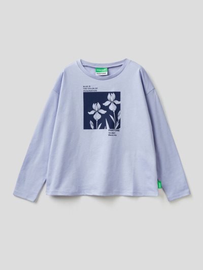 Kids' Benetton Benettonxpantone™ Long Sleeve T-shirts Lilac | NZ664281