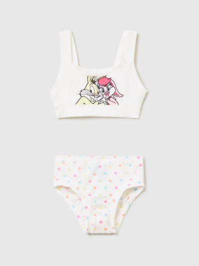 Kids' Benetton Bugs Bunny & Lola Top Matching Sets White | NZ886935