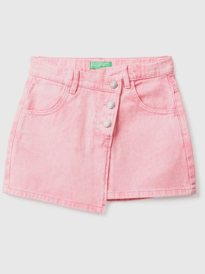Kids' Benetton Buttons Mini Skirts Pink | NZ824296