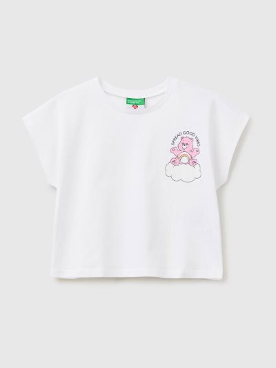 Kids' Benetton Care Bears™ Print Short Sleeve T-shirts White | NZ041926