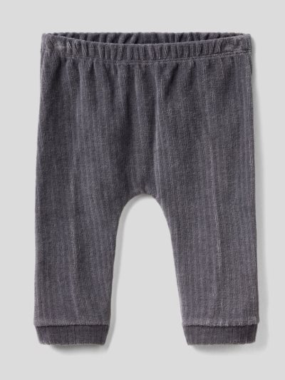 Kids' Benetton Chenille Animal Trousers Dark Grey | NZ308145