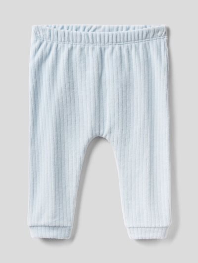 Kids' Benetton Chenille Animal Trousers Sky Blue | NZ550579