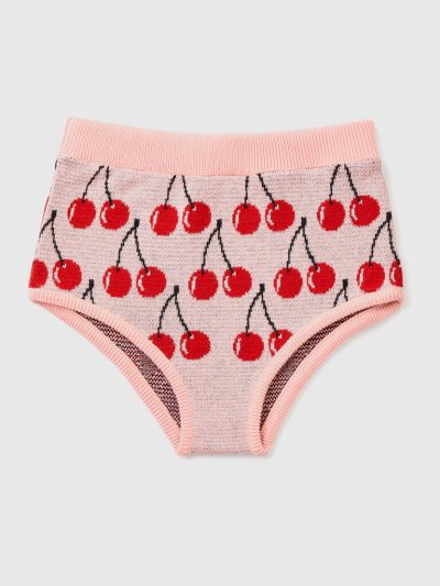 Kids' Benetton Cherry Pattern Culottes Pink | NZ749120