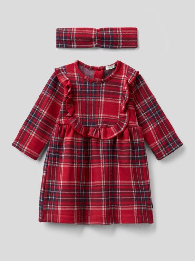 Kids' Benetton Christmas Headband Dress Red | NZ985429