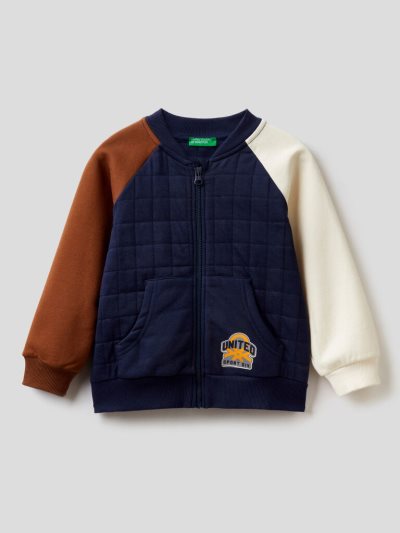 Kids' Benetton College-style Sweatshirt Dark Blue | NZ504895