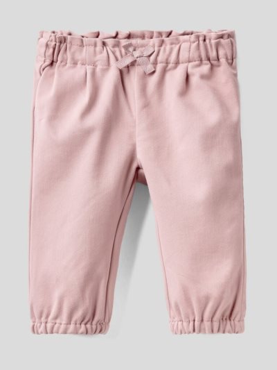 Kids' Benetton Cotton Blend Bow Trousers Pink | NZ158115