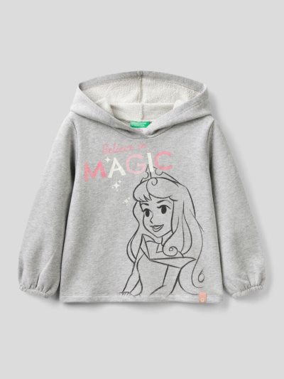 Kids' Benetton Disney Princess Hoodie Grey | NZ578259