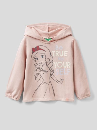 Kids' Benetton Disney Princess Hoodie Pastel Pink | NZ950390