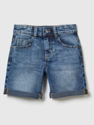 Kids' Benetton Eco-recycle Denim Bermudas Blue | NZ356286