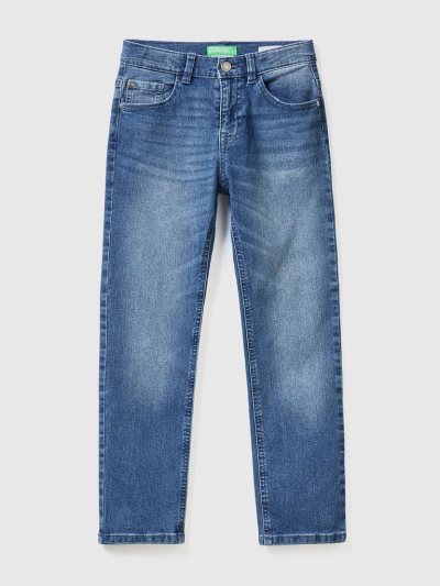 Kids' Benetton Eco-recycle Slim Fit Jeans Blue | NZ262797