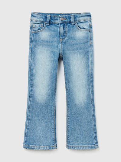 Kids' Benetton Five Pocket Flared Jeans Light Blue | NZ070359