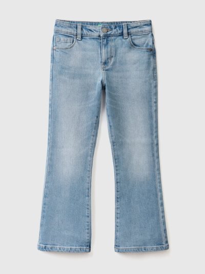 Kids' Benetton Five Pocket Flared Jeans Sky Blue | NZ847376