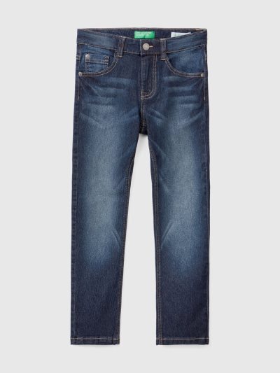 Kids' Benetton Five-pocket Skinny Fit Jeans Blue | NZ150037