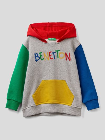 Kids' Benetton Kangaroo Pocket Hoodie Multi-color | NZ862826