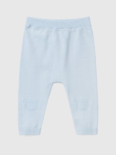Kids' Benetton Knit Inlay Trousers Sky Blue | NZ116073