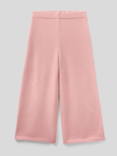 Kids' Benetton Knit Palazzo Trousers Pastel Pink | NZ407761
