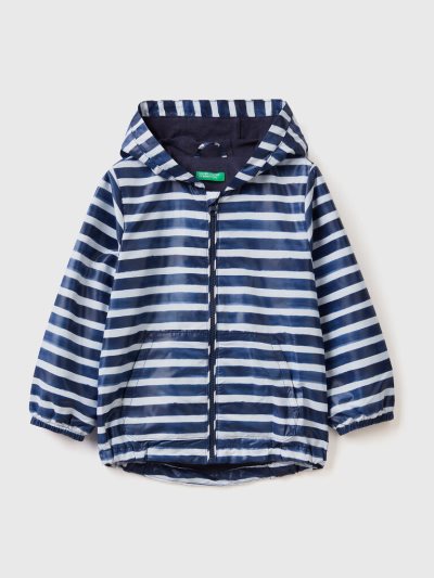 Kids' Benetton Light Hood Jackets Blue | NZ495133