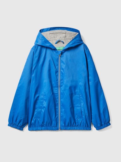 Kids' Benetton Light Hood Jackets Bright Blue | NZ197989
