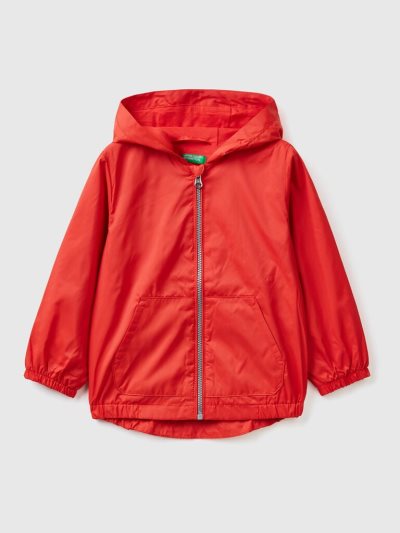 Kids' Benetton Light Hood Jackets Red | NZ272045