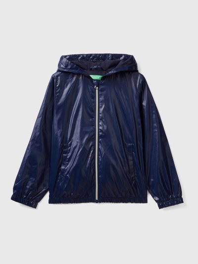 Kids' Benetton Light "Rain Defender" Jackets Dark Blue | NZ131748