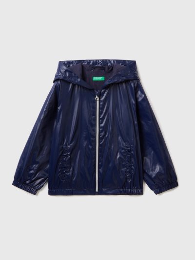 Kids' Benetton Light "Rain Defender" Jackets Dark Blue | NZ427580