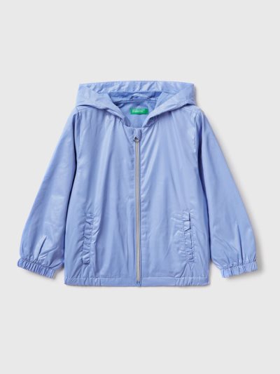 Kids' Benetton Light "Rain Defender" Jackets Periwinkle | NZ707373
