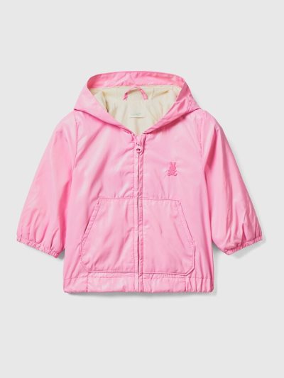 Kids' Benetton Lightweight Hood Jackets Pink | NZ559280