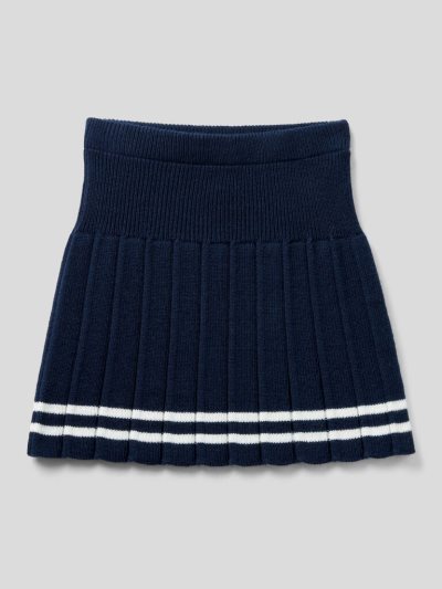 Kids' Benetton Linen Blend Skirts Dark Blue | NZ743973