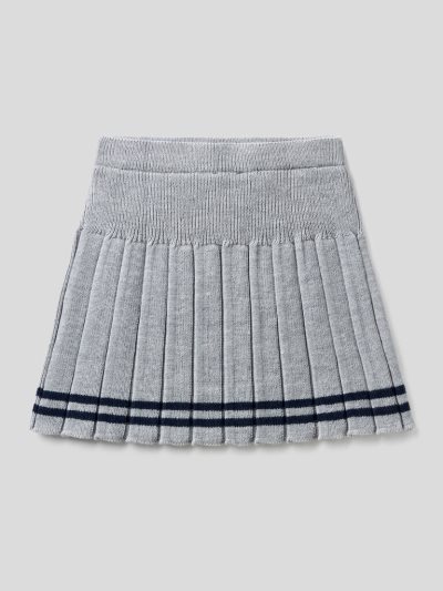 Kids' Benetton Linen Blend Skirts Grey | NZ447911