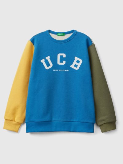 Kids' Benetton Logo Print Sweatshirt Multi-color | NZ604770