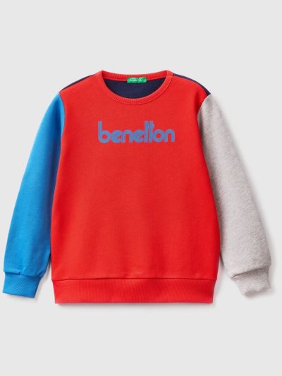 Kids' Benetton Logo Print Sweatshirt Multi-color | NZ768863