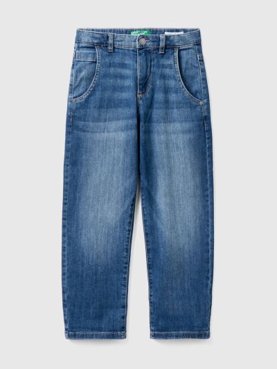 Kids' Benetton Loose Fit Jeans Dark Blue | NZ264616
