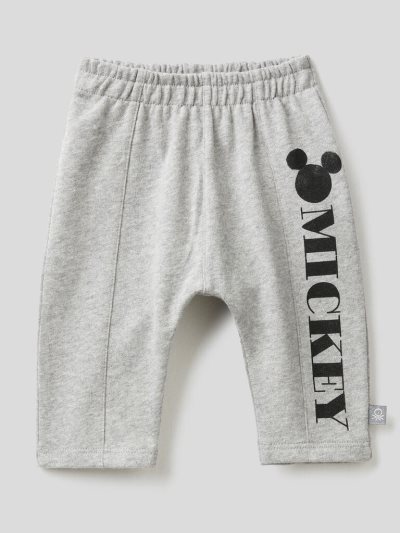 Kids' Benetton Mickey Mouse Warm Sweat Joggers Grey | NZ431450