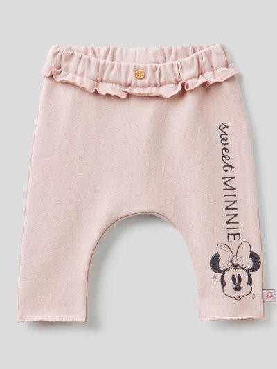 Kids' Benetton Minnie Warm Sweat Trousers Soft Pink | NZ385972