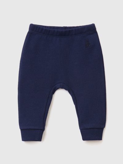 Kids' Benetton Organic Cotton Sweatpants Dark Blue | NZ184331