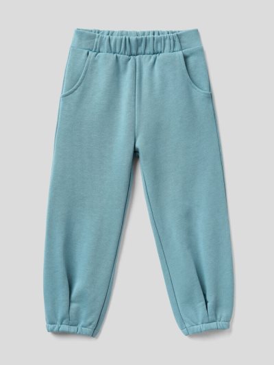 Kids' Benetton Organic Cotton Sweatpants Light Blue | NZ636460