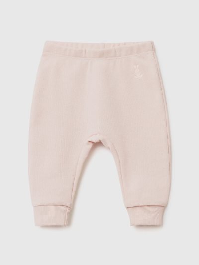 Kids' Benetton Organic Cotton Sweatpants Soft Pink | NZ903260