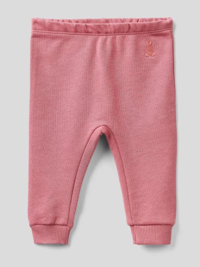 Kids' Benetton Organic Cotton Sweatpants Dark Mauve | NZ912132