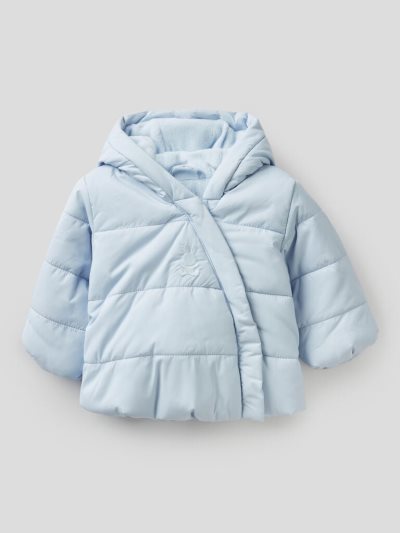 Kids' Benetton Padded Hood Jackets Sky Blue | NZ424126