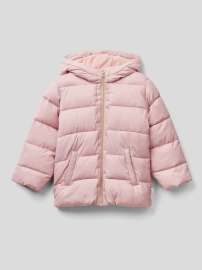 Kids' Benetton Padded "Rain Defender" Light Jackets Soft Pink | NZ193400