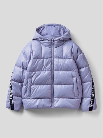 Kids' Benetton Padded Recycled Wadding Jackets Lilac | NZ988403