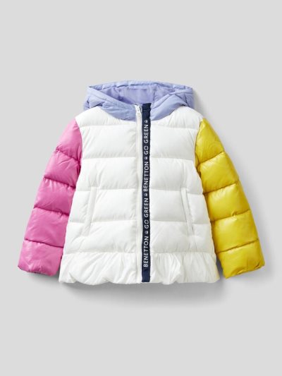 Kids' Benetton Padded Recycled Wadding Light Jackets Multi-color | NZ189931