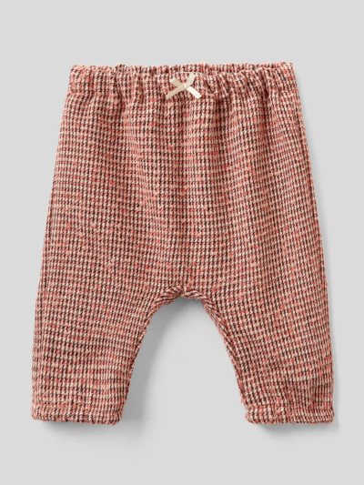 Kids' Benetton Patterned Bow Trousers Red | NZ157553