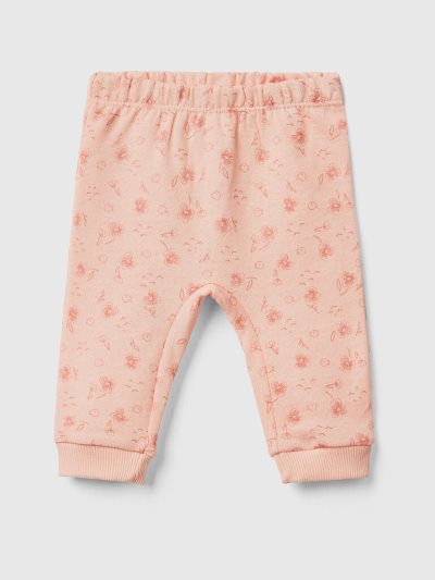 Kids' Benetton Patterned Sweatpants Soft Pink | NZ331800