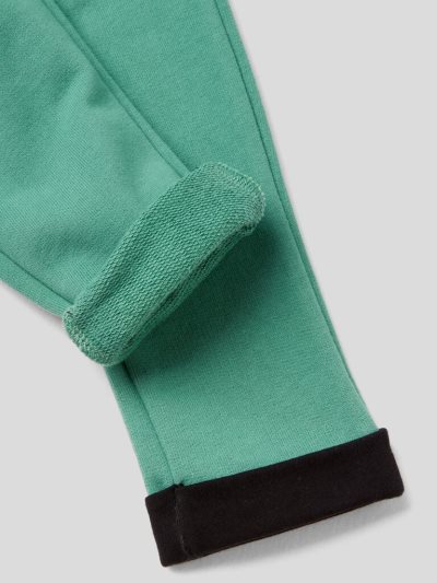 Kids' Benetton Print And Drawstring Joggers Green | NZ611889