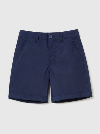 Kids' Benetton Pure Cotton Bermudas Dark Blue | NZ283888