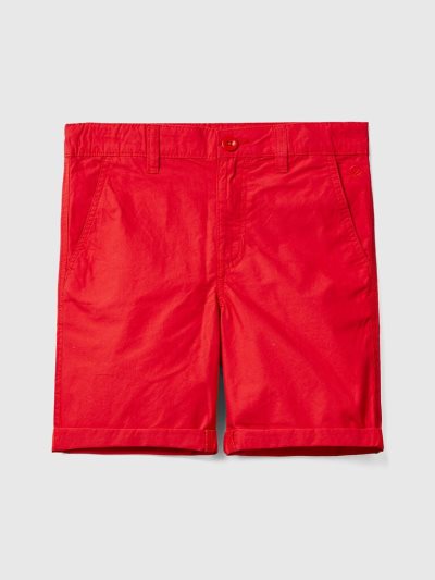 Kids' Benetton Pure Cotton Bermudas Red | NZ846002