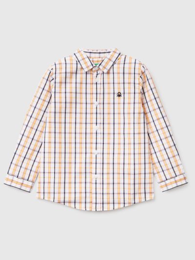 Kids' Benetton Pure Cotton Shirts Multi-color | NZ791557