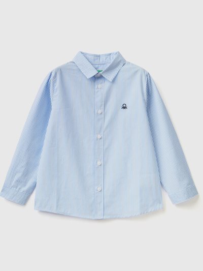 Kids' Benetton Pure Cotton Shirts Sky Blue | NZ708863