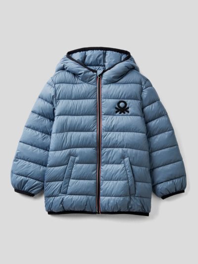 Kids' Benetton Rain Defender Hood Light Jackets Air Force Blue | NZ536940